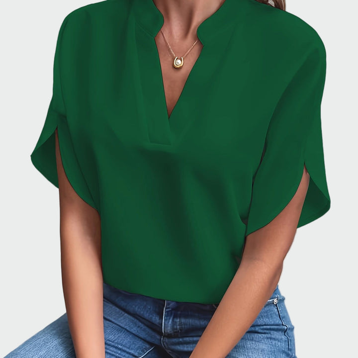 Vintém d'Ouro - Camisa com estampa drapeada