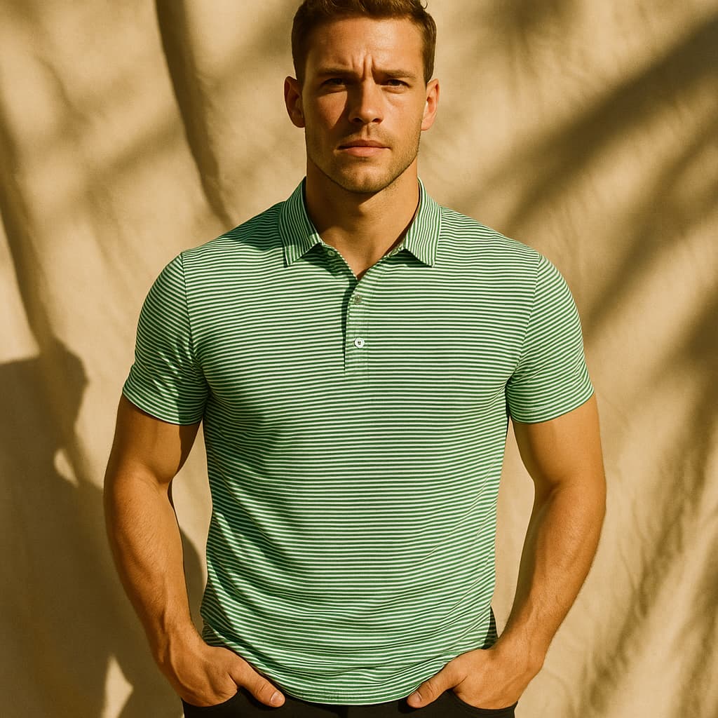 Vintém d'Ouro - Camisa polo listrada
