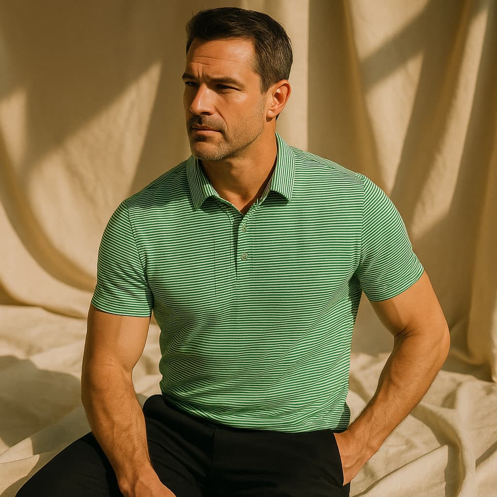 Vintém d'Ouro - Camisa polo listrada