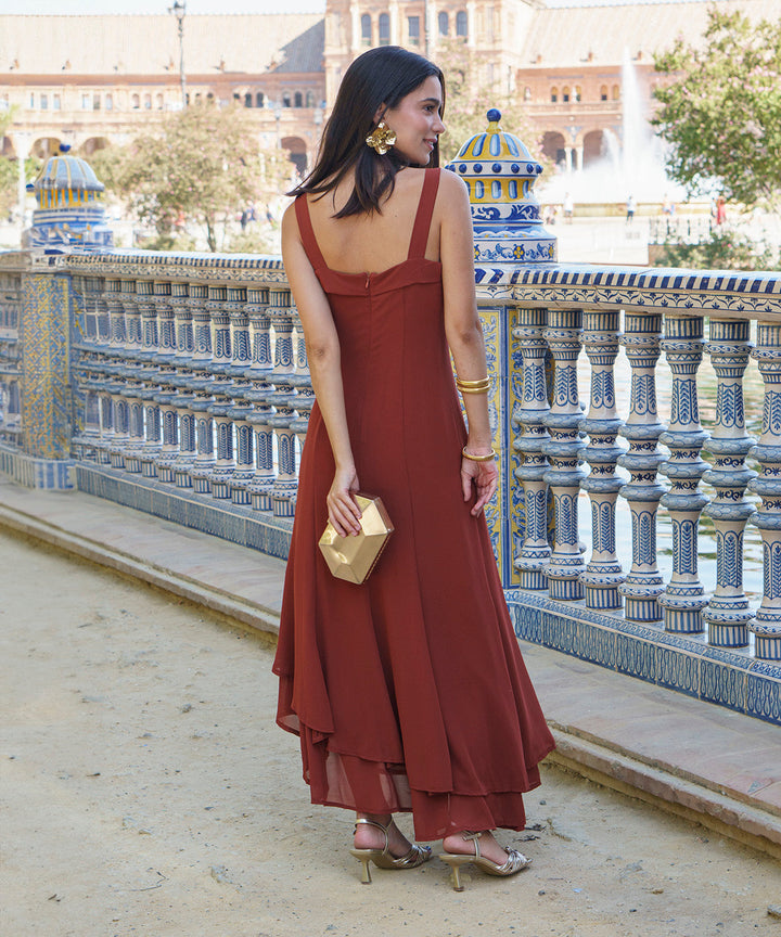 Vintém d'Ouro - Vestido Midi Elegante