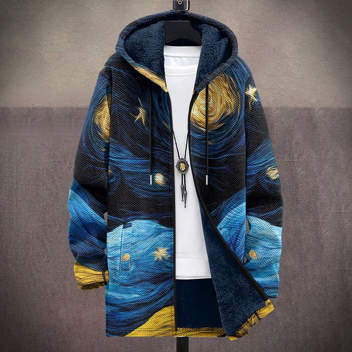 Vintém d'Ouro - Cardigan luxuoso com inspiração artística
