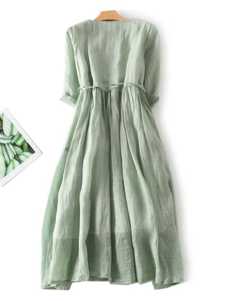 Vintém d'Ouro - Vestido Longo Minimalista