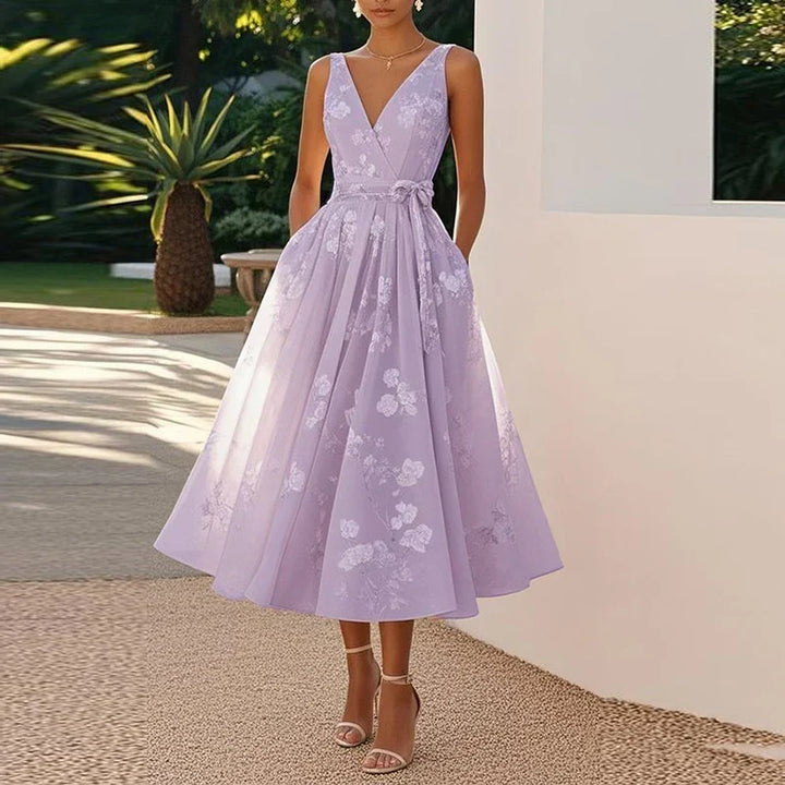 Vintém d'Ouro - Vestido Midi Elegante
