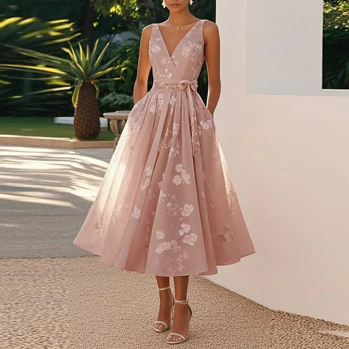 Vintém d'Ouro - Vestido Midi Elegante