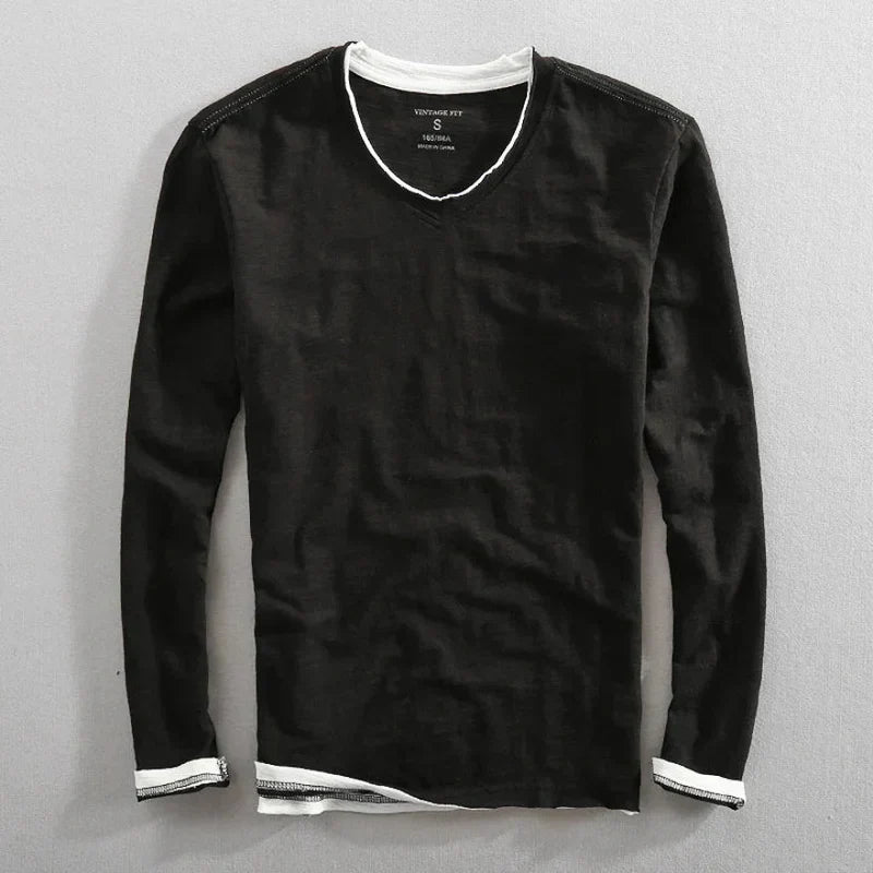 Vintém d'Ouro - Camiseta de manga longa Paris Vintage