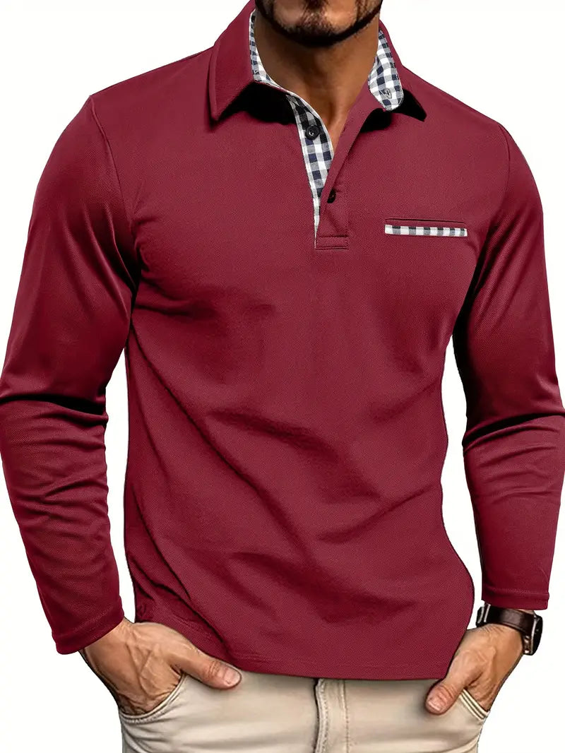 Vintém d'Ouro - Camisa polo de mangas longas