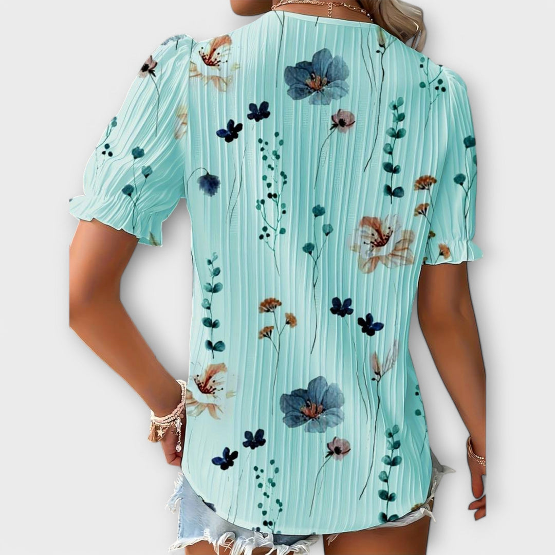 Vintém d'Ouro - Blusa com decote em V