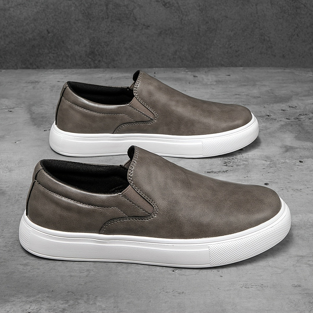 Vintém d'Ouro - Sapatos casuais de couro sem atacadores