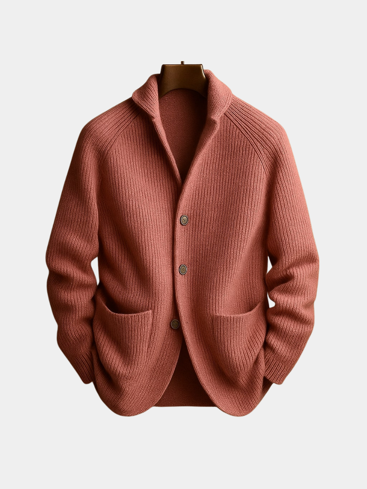Vintém d'Ouro - Cardigan de Lã Cônica para Homem