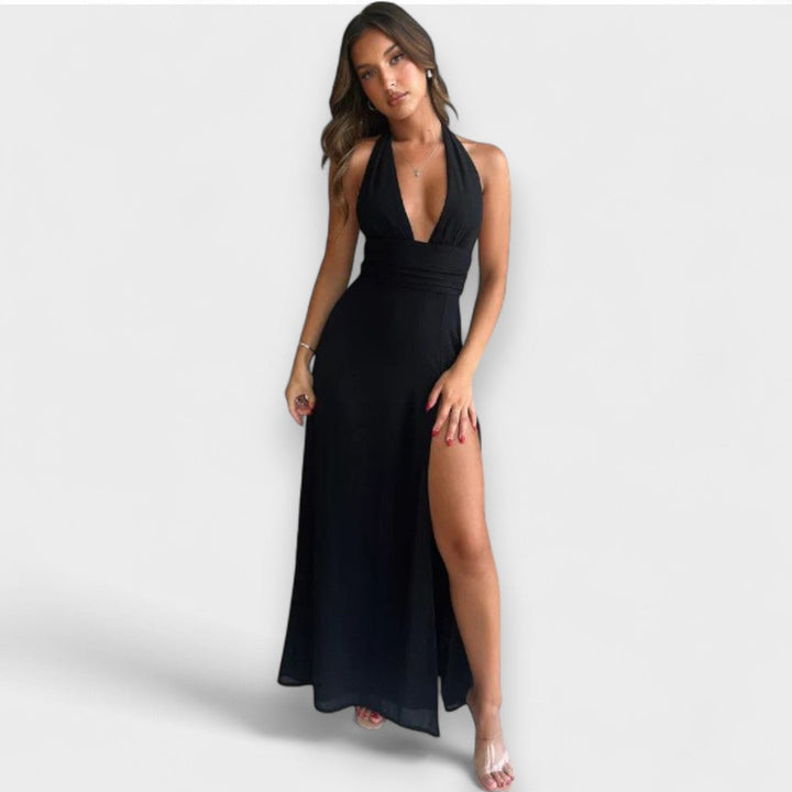 Vintém d'Ouro - Vestido Fluido Sofisticado