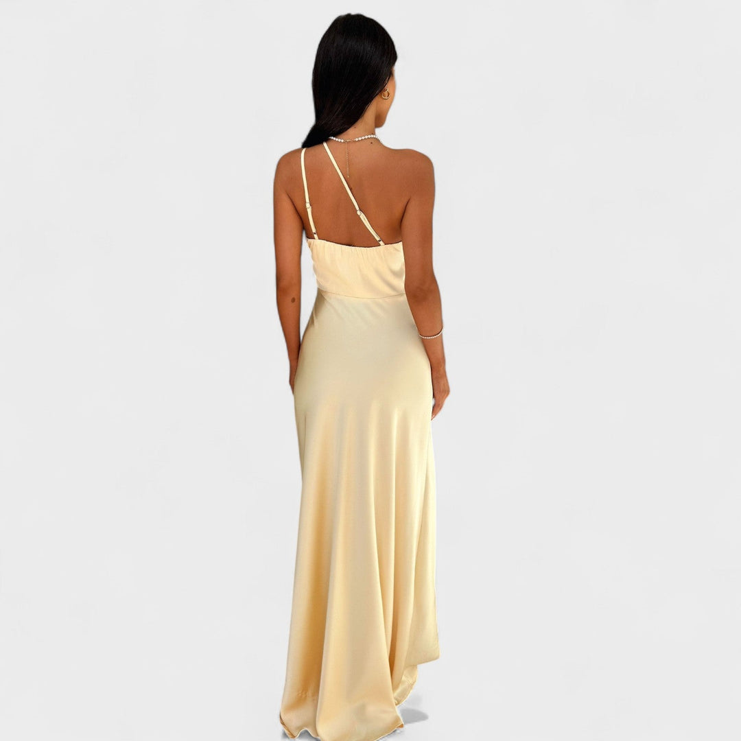 Vintém d'Ouro - Vestido longo de cetim