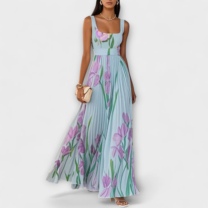 Vintém d'Ouro - Vestido Maxi em Chiffon