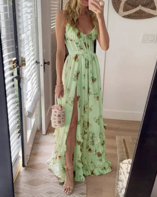 Vintém d'Ouro - Vestido midi floral