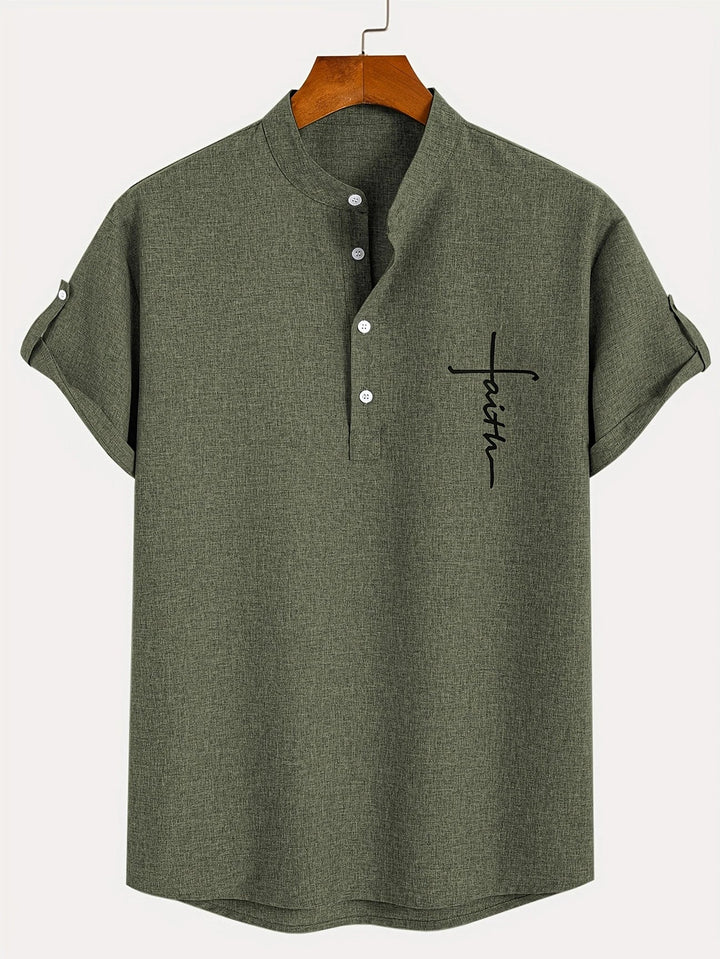 Vintém d'Ouro - Camisa Elegante com Colarinho Moderno