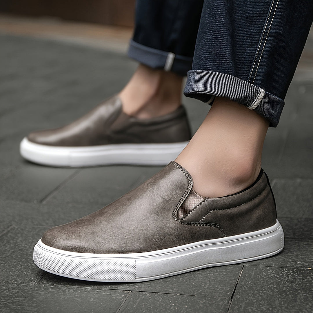 Vintém d'Ouro - Sapatos casuais de couro sem atacadores