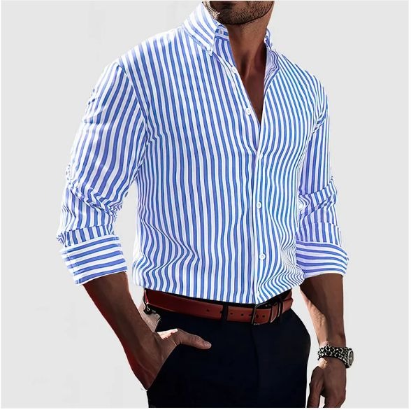 Vintém d'Ouro - Camisa de riscas elegante
