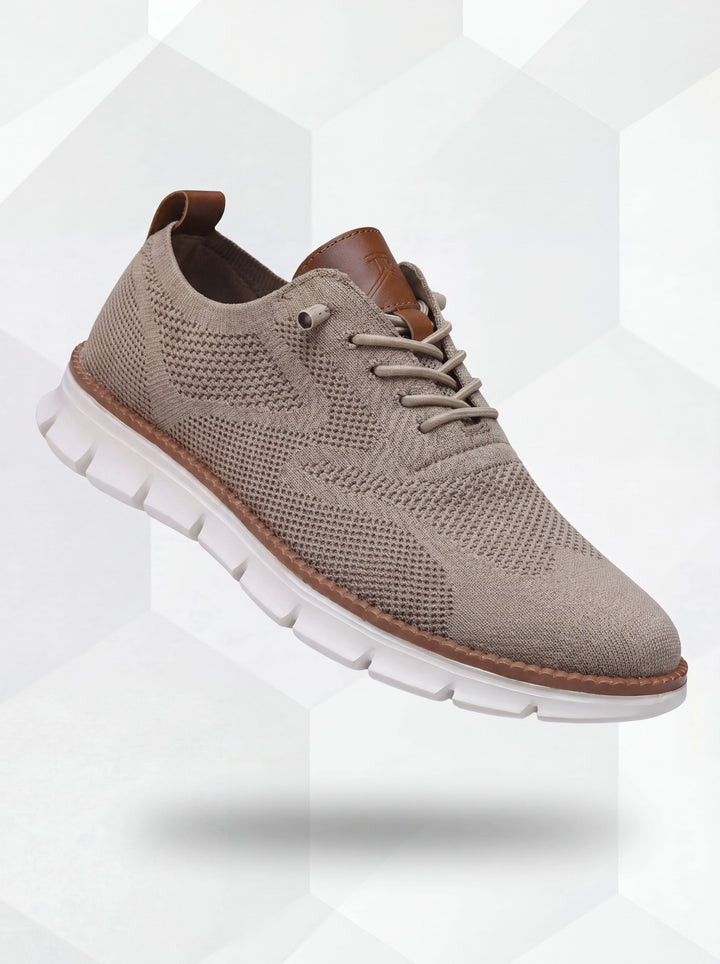 Vintém d'Ouro - Sapatos Ultra-Confortáveis Respiráveis Caqui-Branco