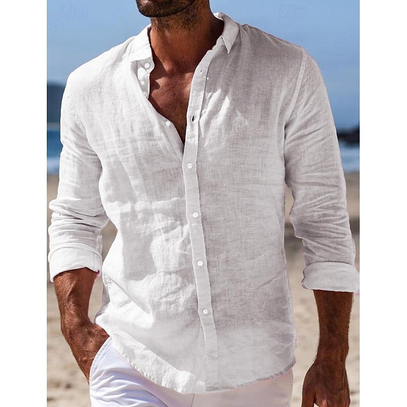 Vintém d'Ouro - Camisa casual de linho