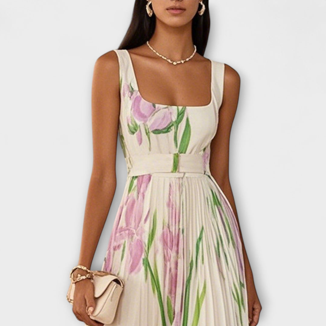 Vintém d'Ouro - Vestido Maxi em Chiffon