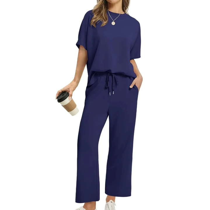 Vintém d'Ouro - Conjunto casual de blusa e calça