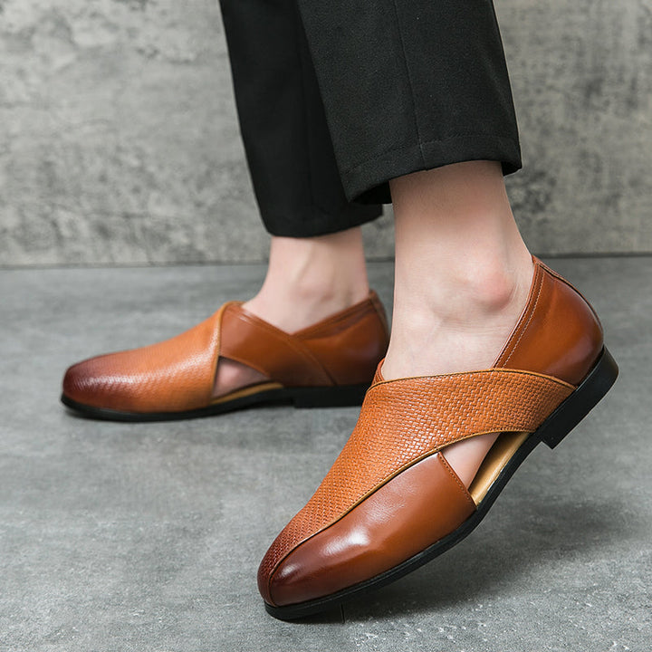 Vintém d'Ouro - Mocassins de couro vintage