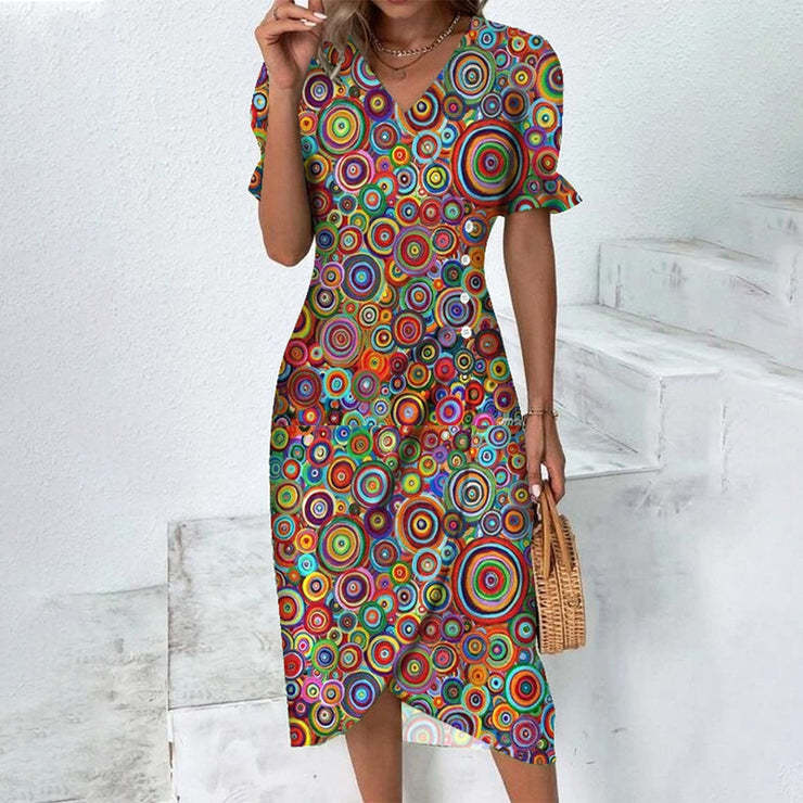 Vintém d'Ouro - Vestido Envelope Leve