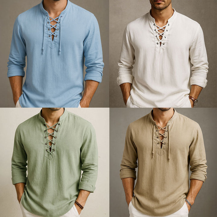 Vintém d'Ouro - Camisa de Praia Elegante