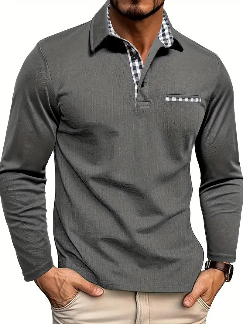 Vintém d'Ouro - Camisa polo de mangas longas