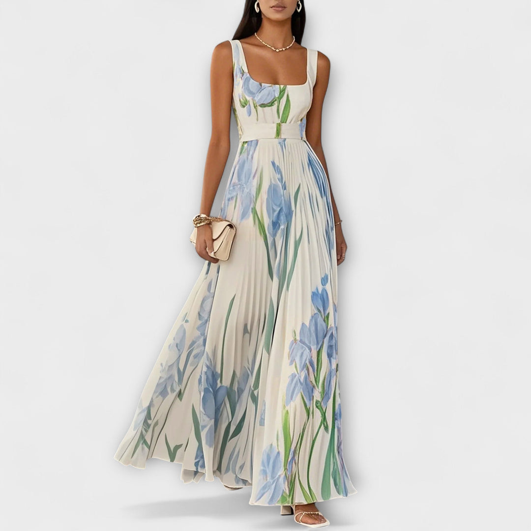 Vintém d'Ouro - Vestido Maxi em Chiffon