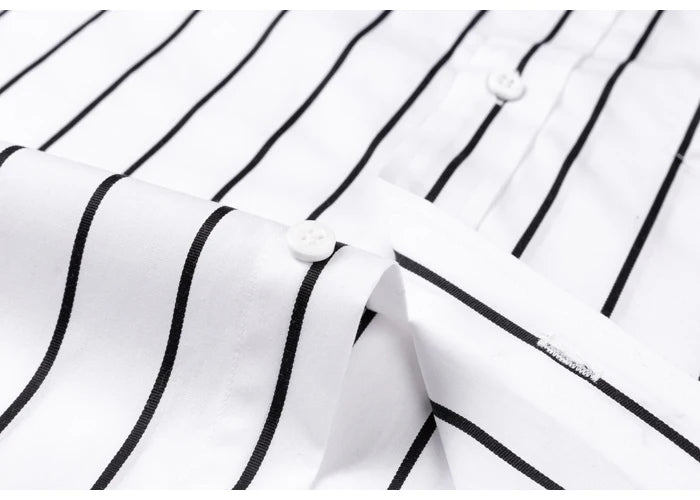 Vintém d'Ouro - Camisa elegante de algodão listrada