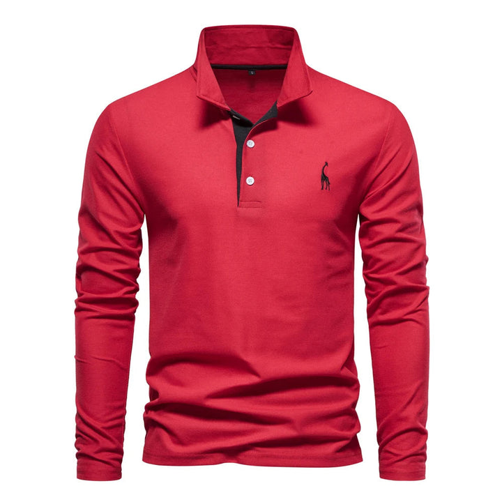 Vintém d'Ouro - Camisa pólo casual de manga longa