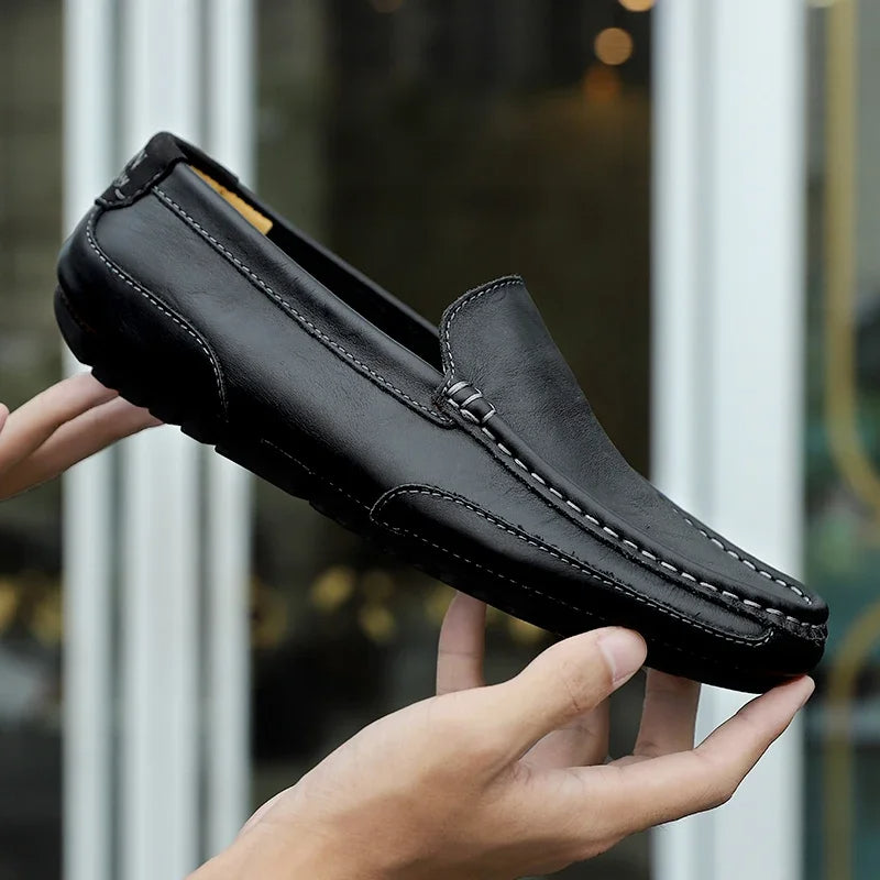 Vintém d'Ouro - Mocassins de couro vintage