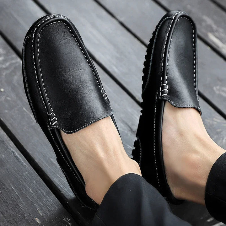 Vintém d'Ouro - Mocassins de couro vintage