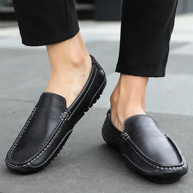 Vintém d'Ouro - Mocassins de couro vintage