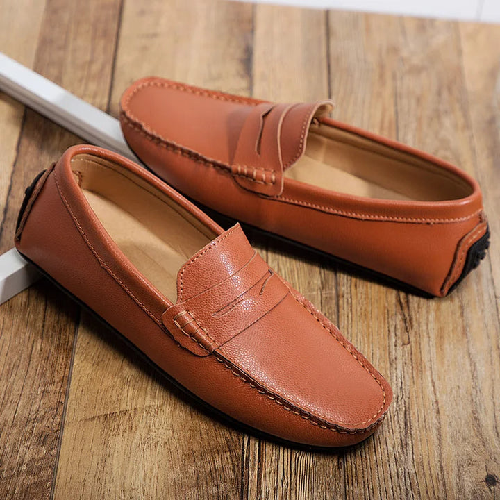 Vintém d'Ouro - Mocassins casuais de verão em pele
