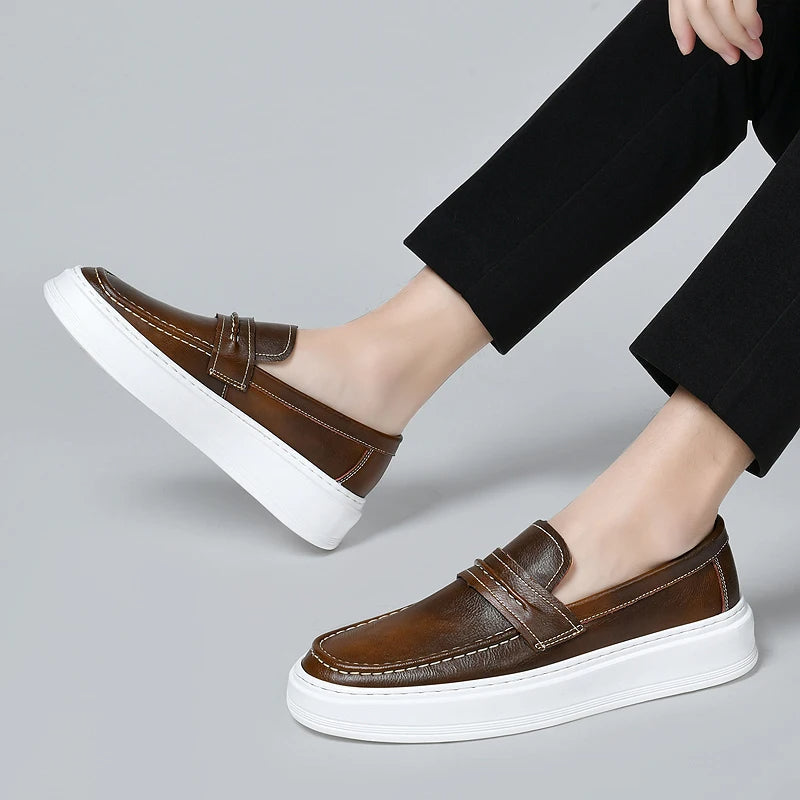 Vintém d'Ouro - Sapatos de barco em couro