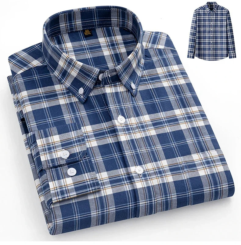 Vintém d'Ouro - Camisa Oxford de algodão