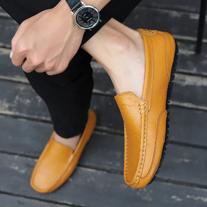 Vintém d'Ouro - Mocassins de couro vintage
