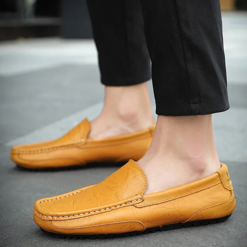 Vintém d'Ouro - Mocassins de couro vintage