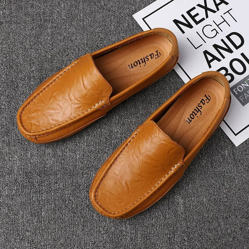Vintém d'Ouro - Mocassins de couro vintage