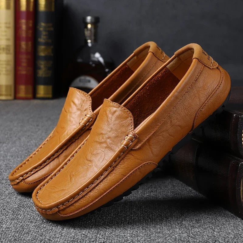 Vintém d'Ouro - Mocassins de couro vintage