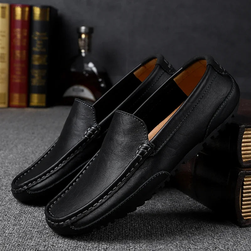 Vintém d'Ouro - Mocassins de couro vintage