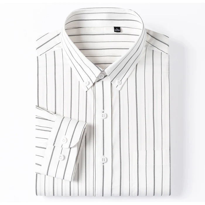Vintém d'Ouro - Camisa elegante de algodão listrada