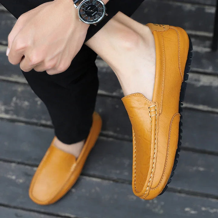 Vintém d'Ouro - Mocassins de couro vintage