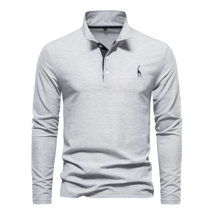Vintém d'Ouro - Camisa pólo casual de manga longa
