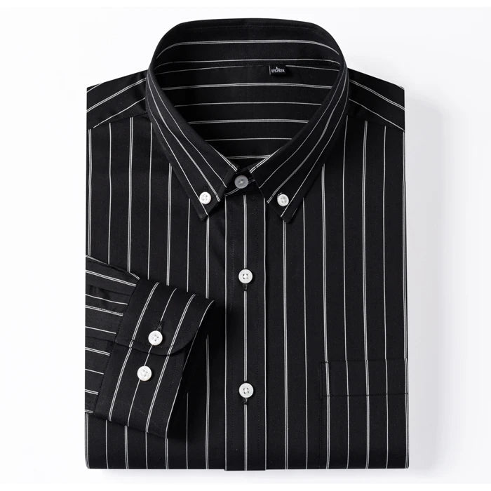 Vintém d'Ouro - Camisa elegante de algodão listrada