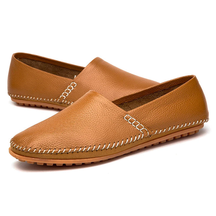 Vintém d'Ouro - Mocassins de couro claro