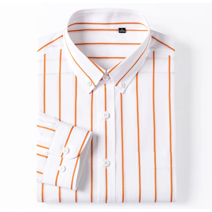 Vintém d'Ouro - Camisa elegante de algodão listrada