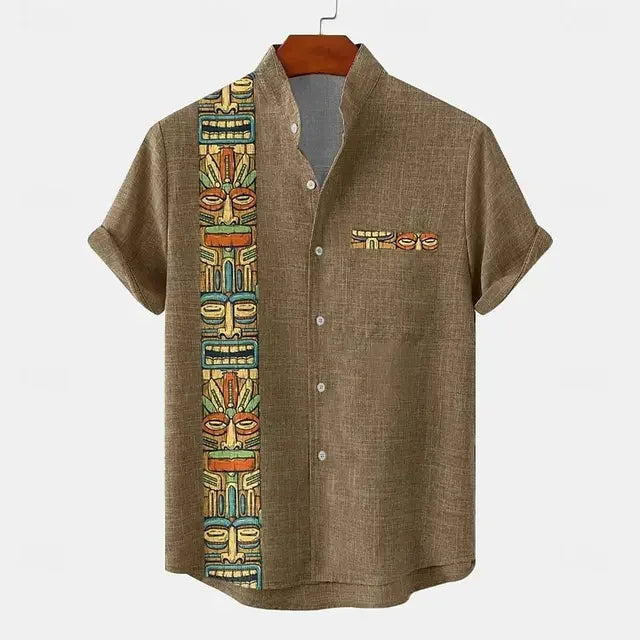 Vintém d'Ouro - Camisa vintage de manga curta
