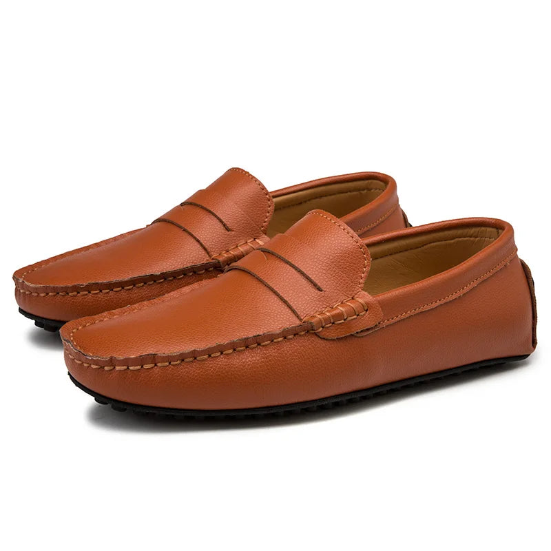 Vintém d'Ouro - Mocassins casuais de verão em pele